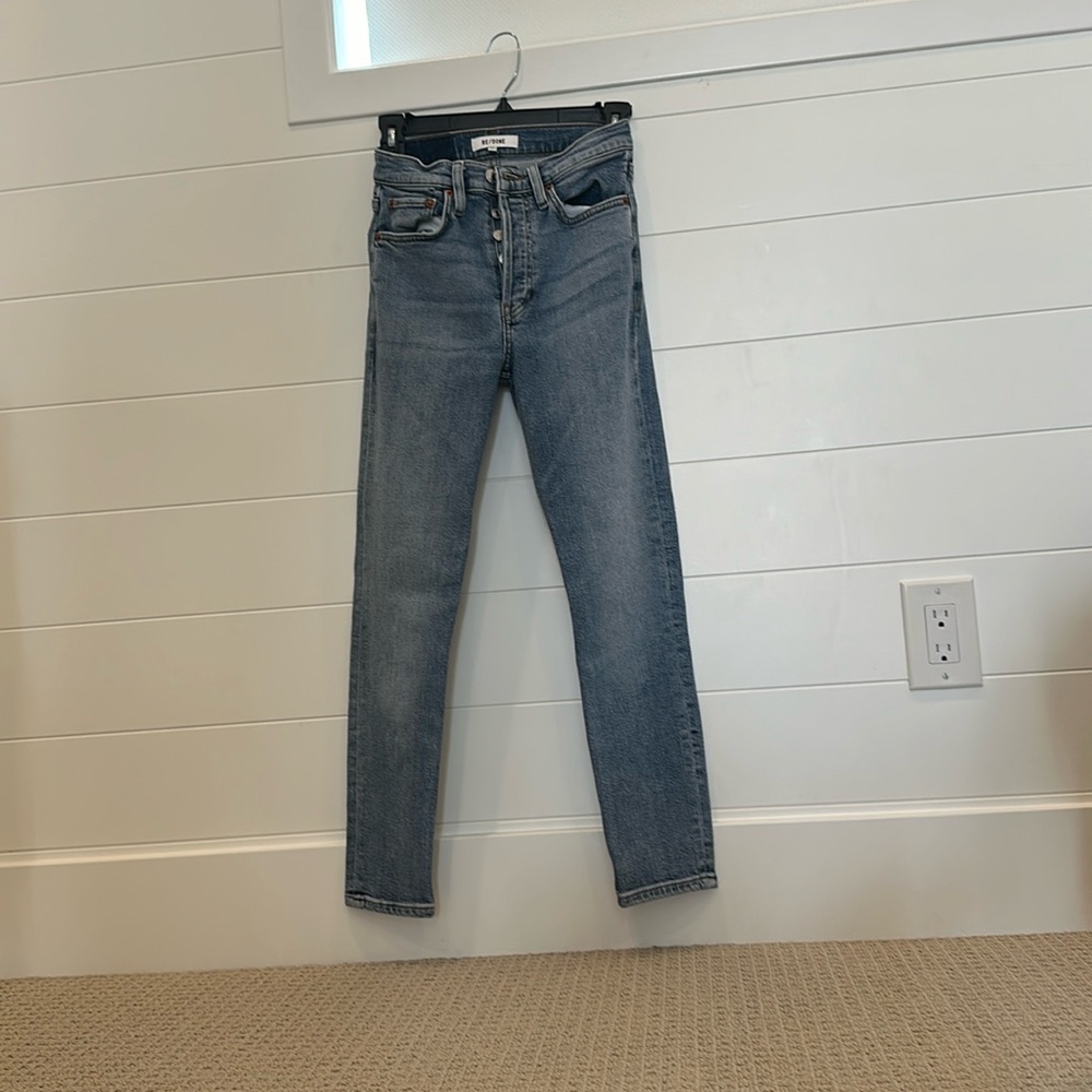 Redone highrise ankle crop